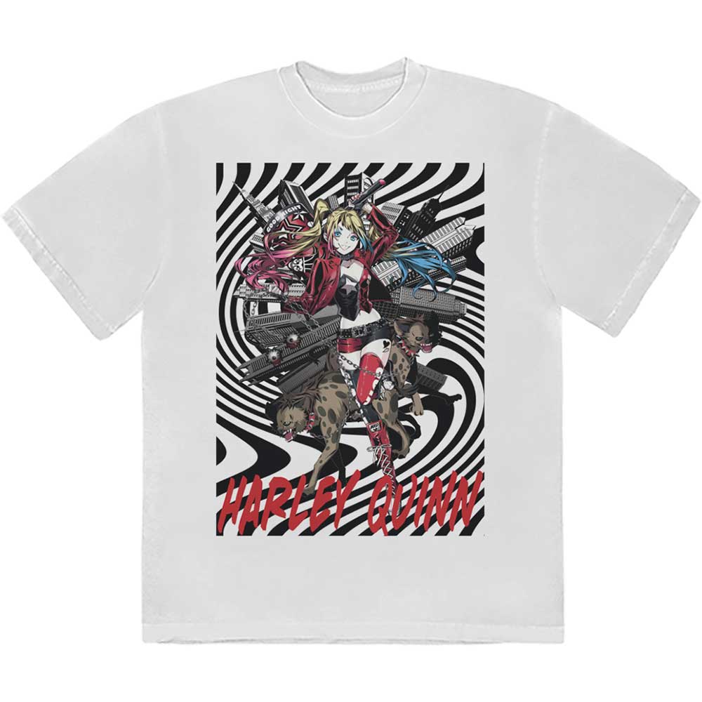 DC Comics Harley Quinn Spiral Mens T Shirt