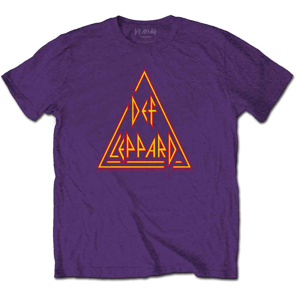 Def Leppard Classic Triangle Logo Mens T Shirt