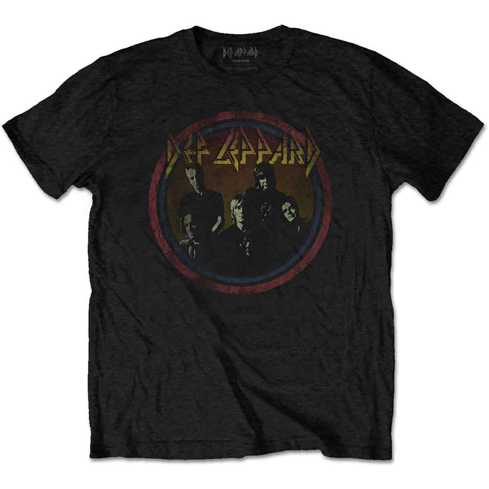 Def Leppard Vintage Circle Mens T Shirt