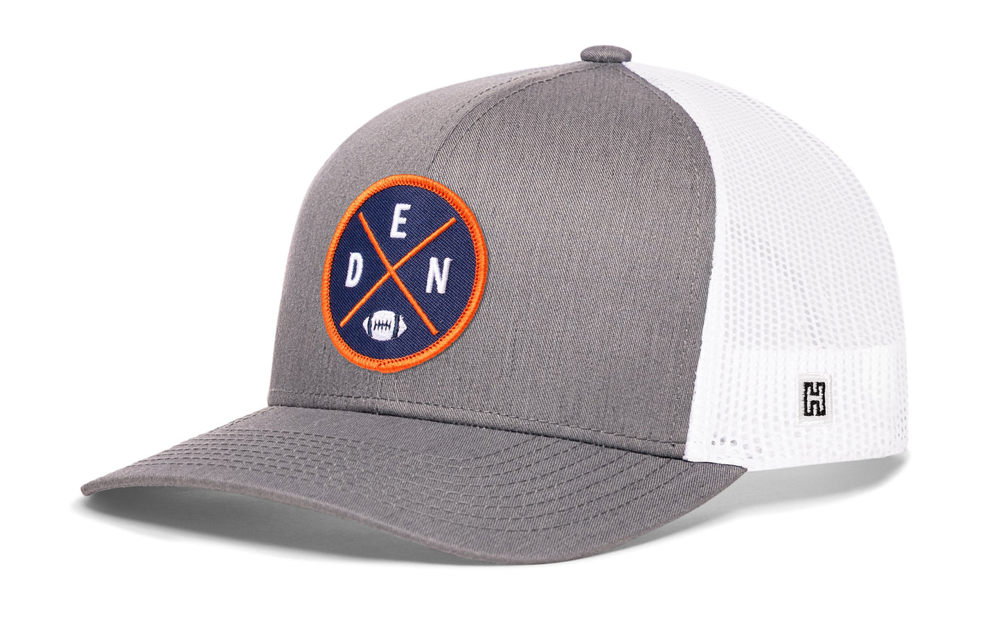 Denver Trucker Haka Hat Black DEN X Football Snapback
