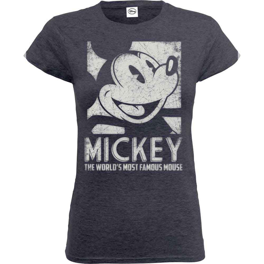 Disney Mickey Mouse Most Famous Womens T Shirt