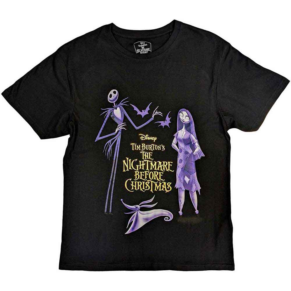 Disney The Nightmare Before Christmas Purple Characters Mens T Shirt