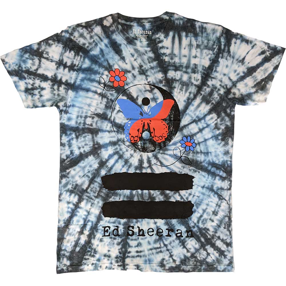 Ed Sheeran Yin & Yang Butterfly Mens T Shirt