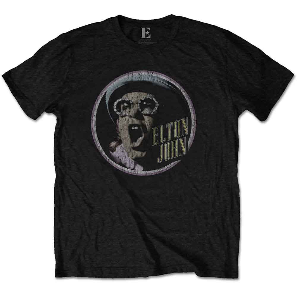 Elton John Circle Mens T Shirt
