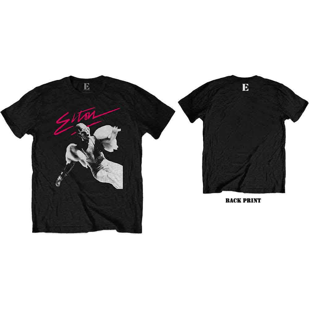Elton John Pink Brush Mens T Shirt