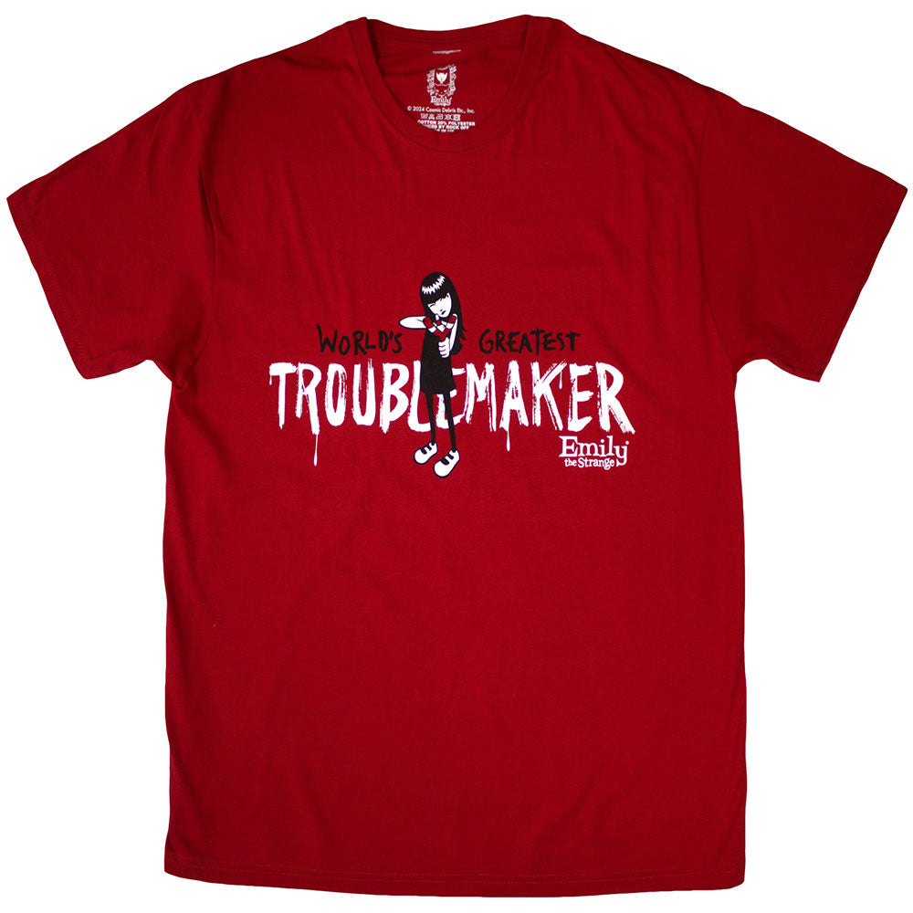 Emily The Strange Troublemaker Mens T Shirt