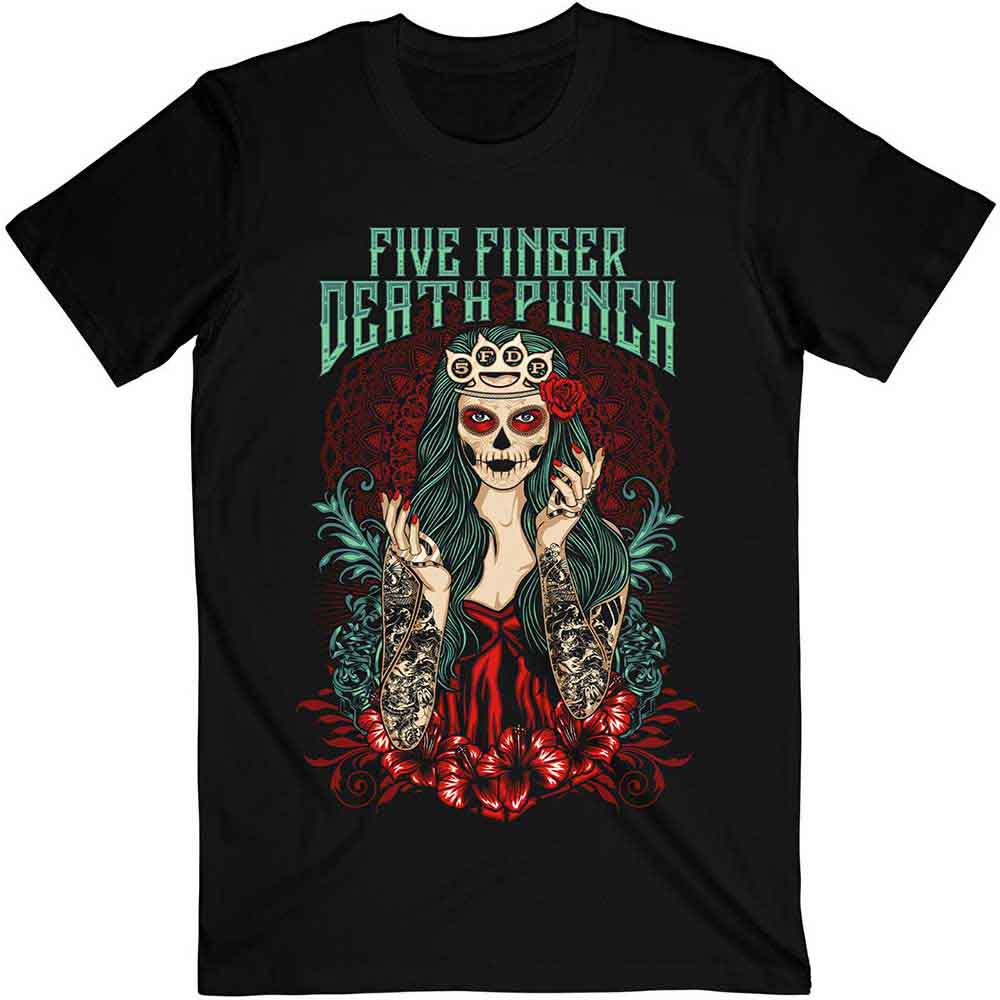 Five Finger Death Punch Lady Muerta Mens T Shirt