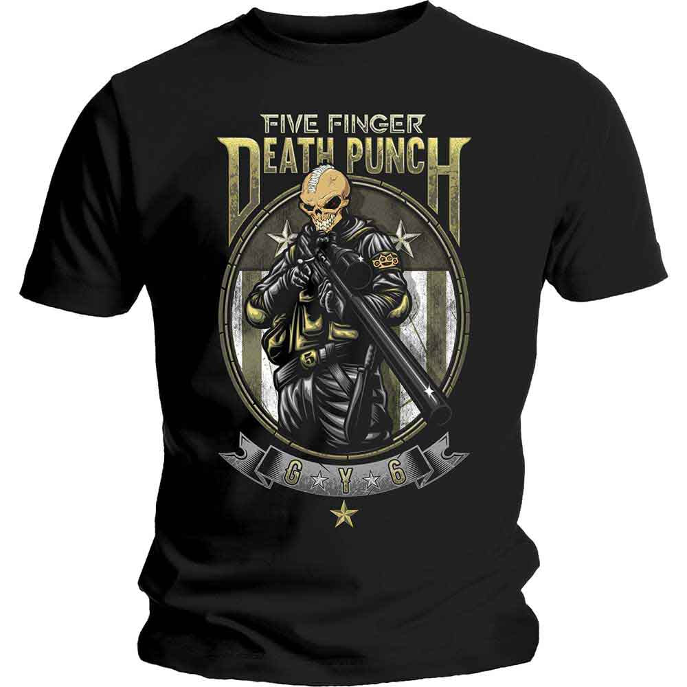 Five Finger Death Punch Sniper Mens T Shirt