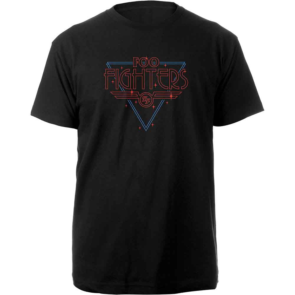 Foo Fighters Black Disco Outline Mens T Shirt