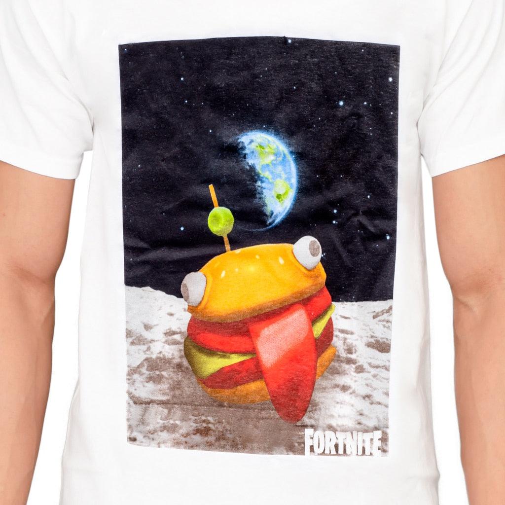 Fortnite Durrr Burger Space Adult White T Shirt