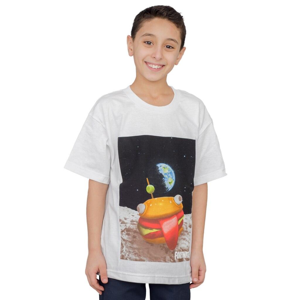Fortnite Durrr Burger Space Youth White T Shirt