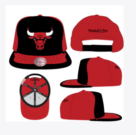 Chicago Bulls - NBA Day One Snapback Red- Black Hat