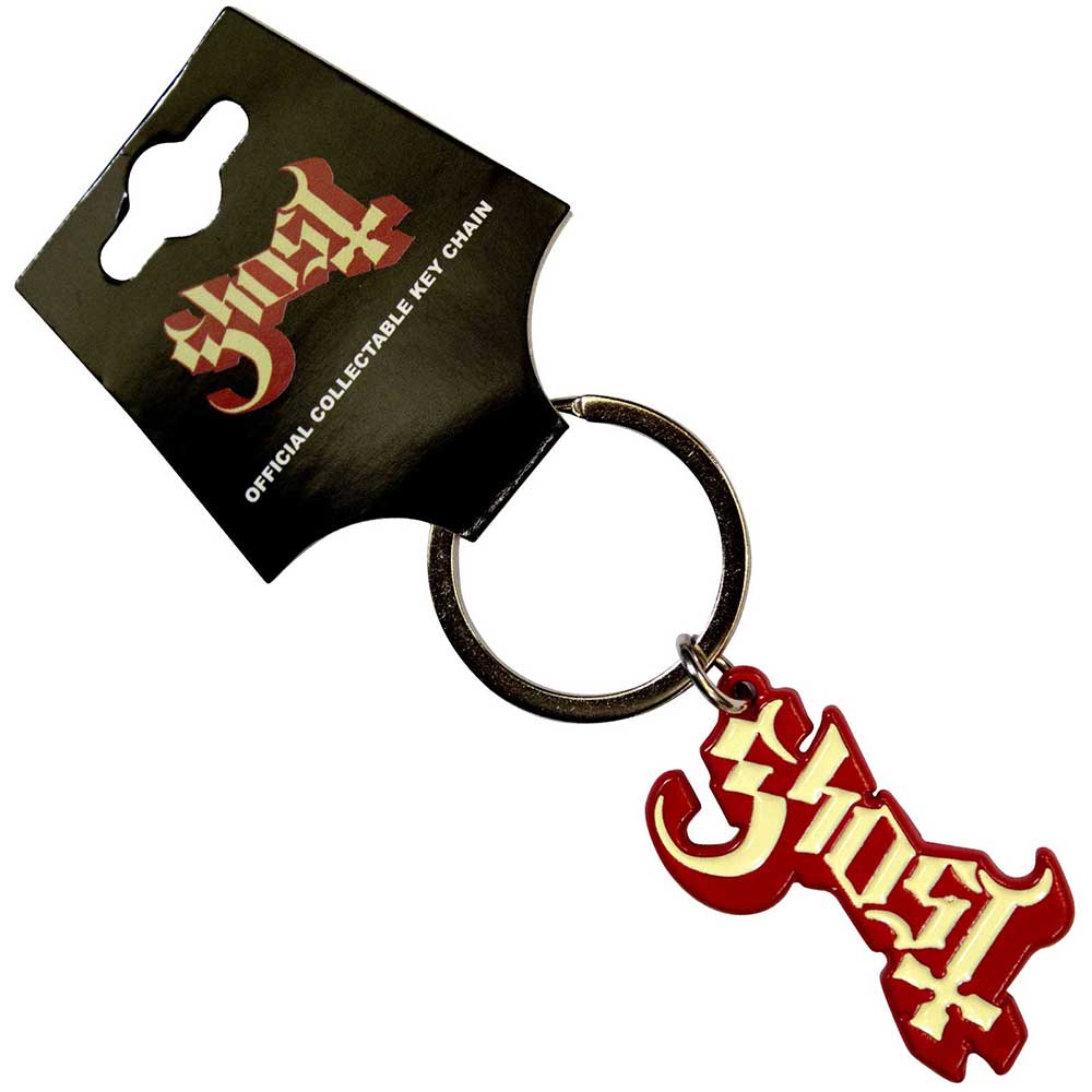 Ghost Logo Red Shadow Keychain