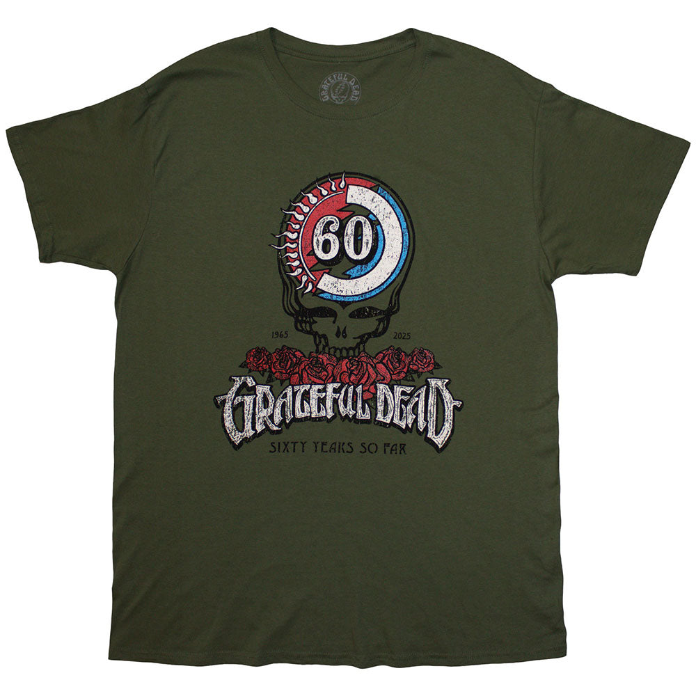 Grateful Dead 60th Roses Mens T Shirt