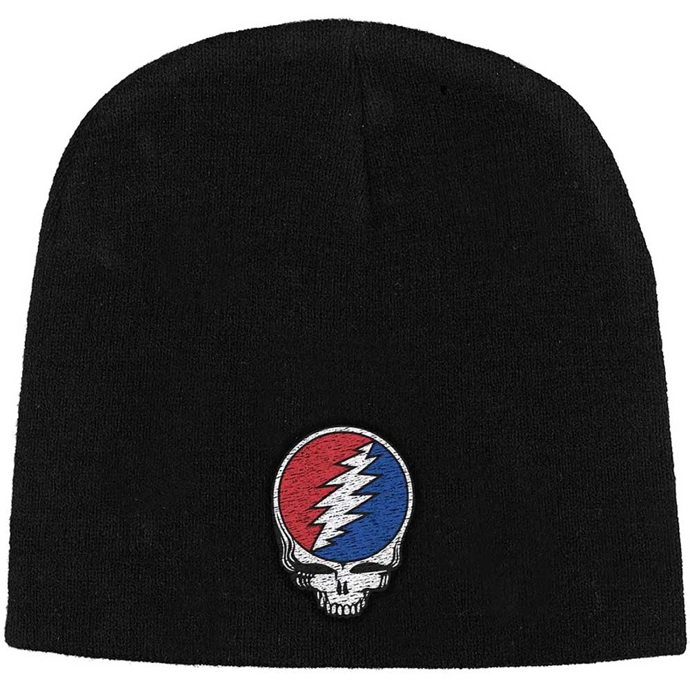 Grateful Dead Skull Beanie Hat Black
