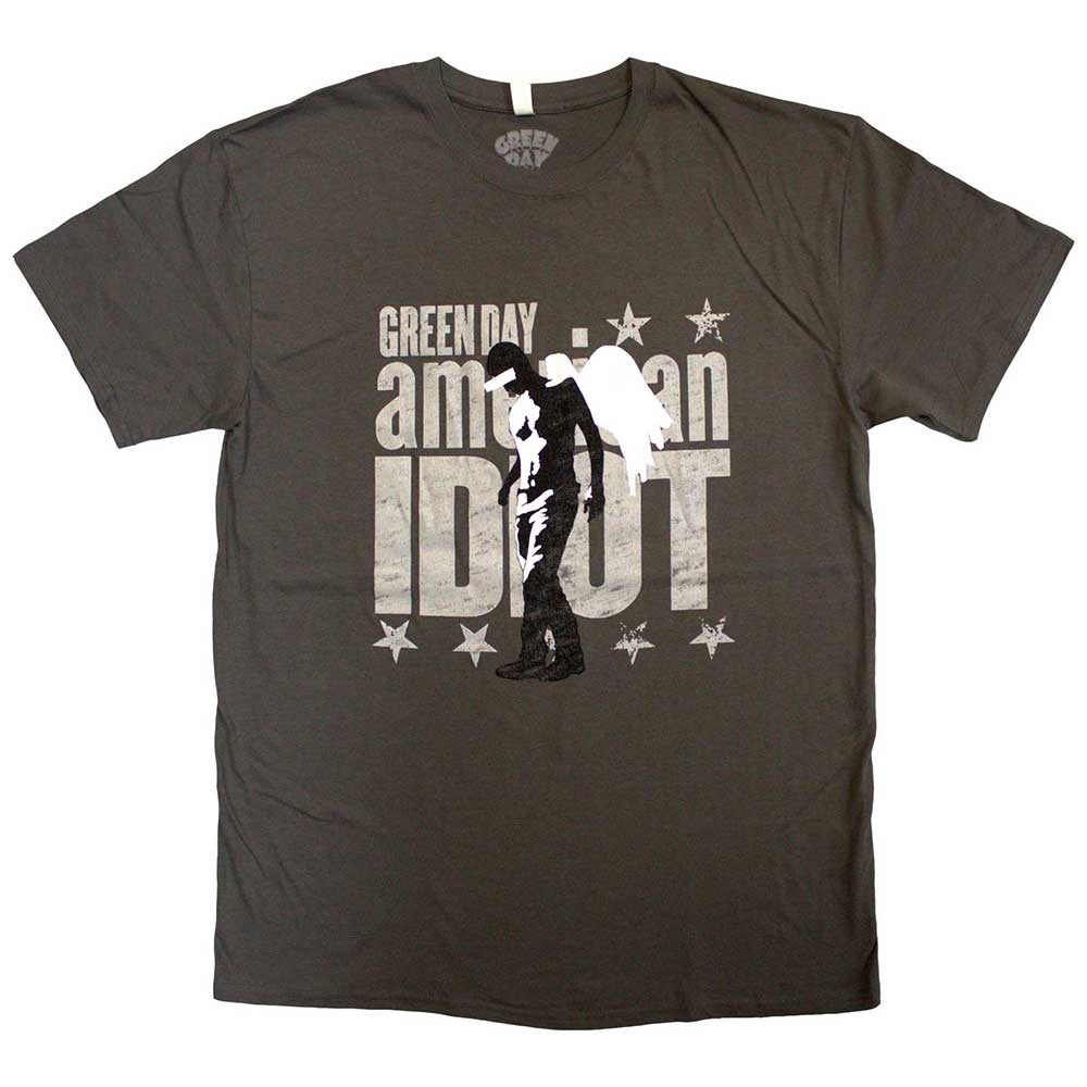 Green Day Am Idiot Angel Mens T Shirt