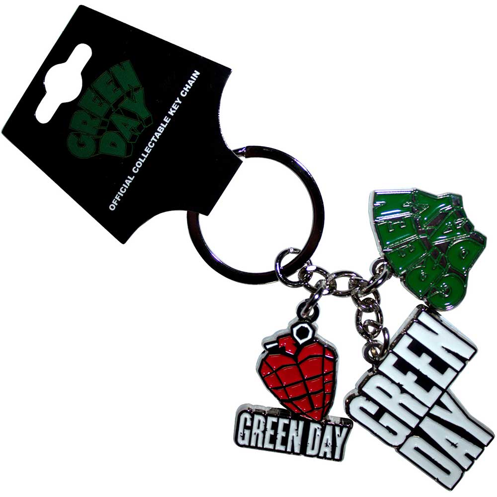 Green Day Logo Charms Keychain