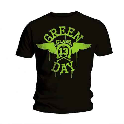 Green Day Neon Black Mens T Shirt