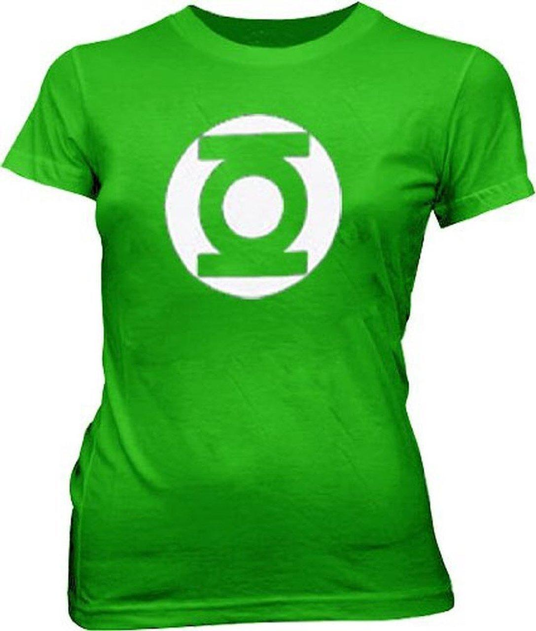 Green Lantern Logo Kelly Green Juniors T Shirt