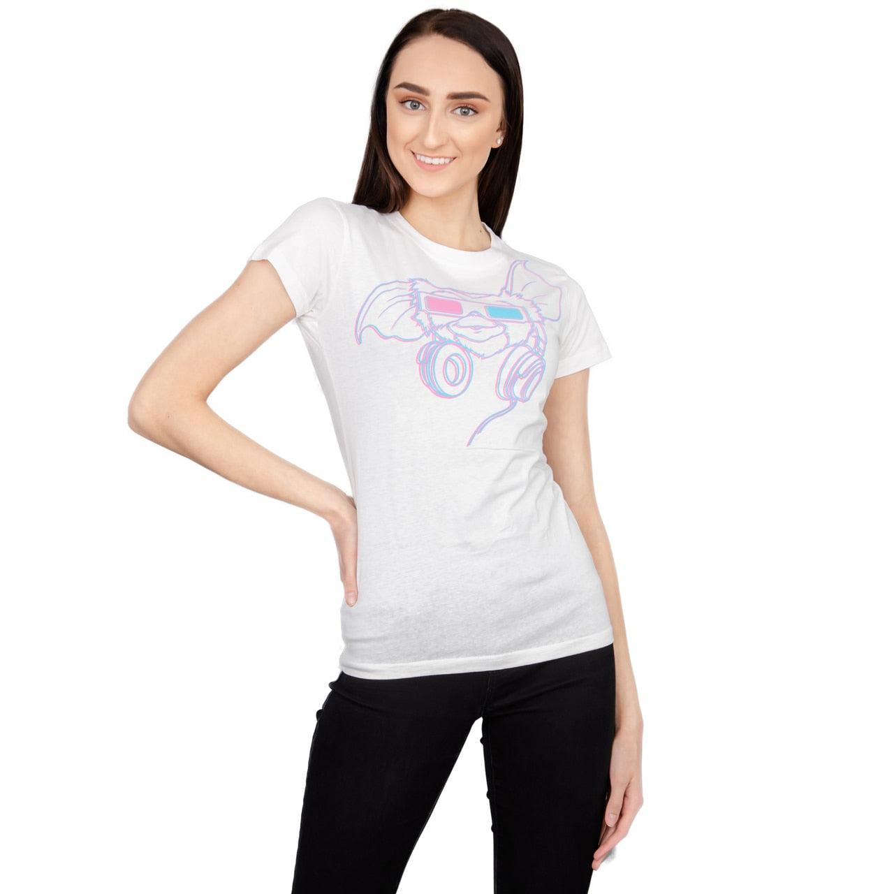 Gremlins Gizmo Headphones 3D Glasses Juniors T Shirt
