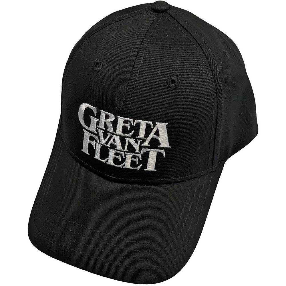 Greta Van Fleet White Logo Hat Black