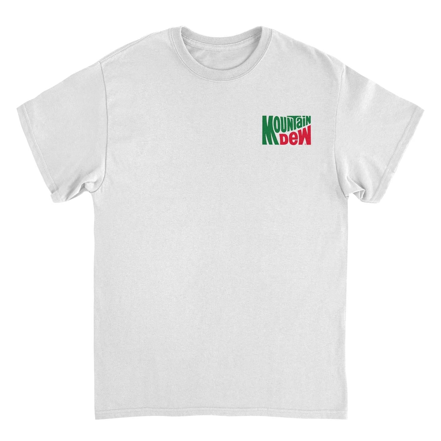 Mountain Dew Vintage Logo White Mens T Shirt