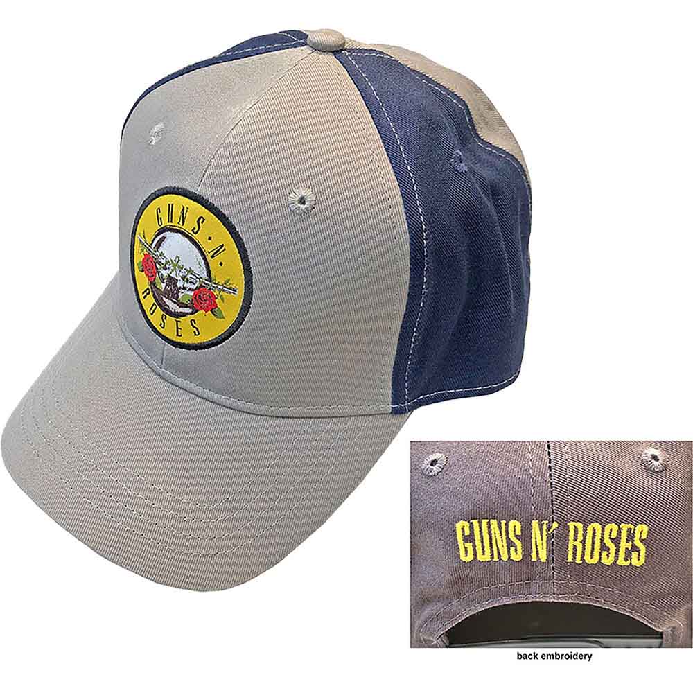 Guns N' Roses Circle Logo Hat Blue, Grey