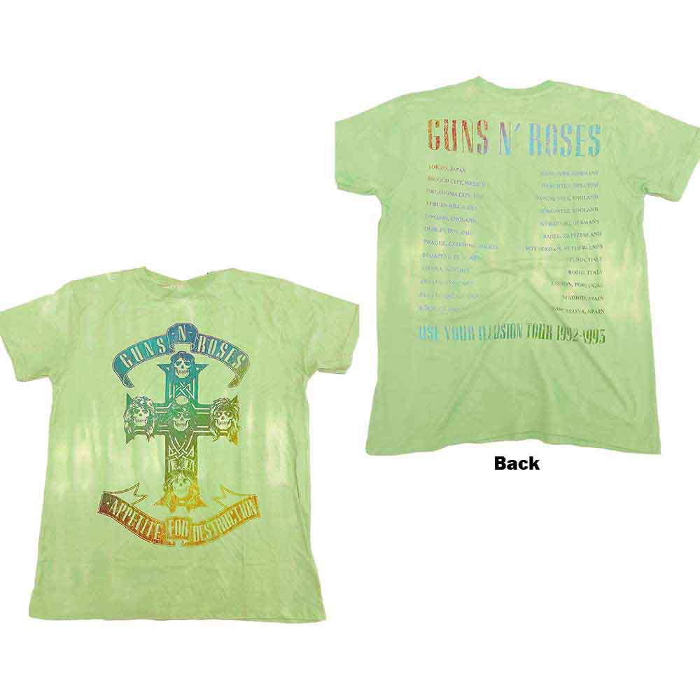Guns N' Roses Gradient Use Your Illusion Tour Mens T Shirt