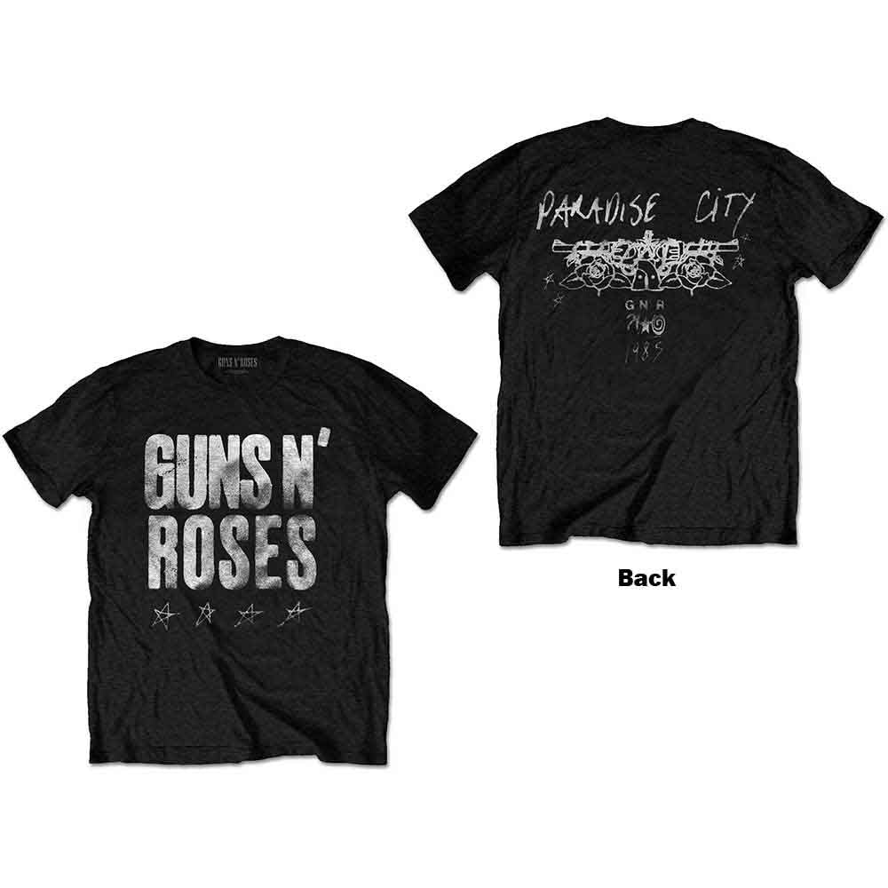 Guns N' Roses Paradise City Stars Mens T Shirt