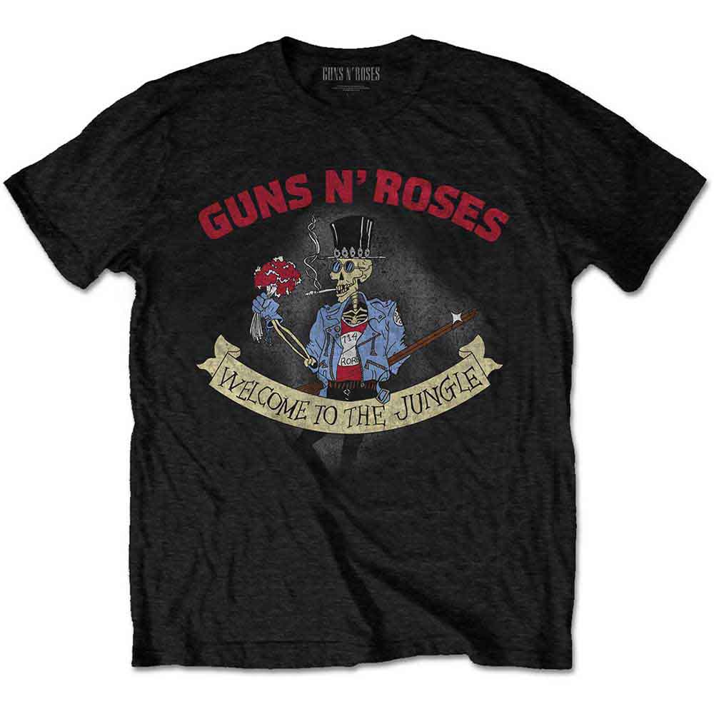 Guns N' Roses Skeleton Vintage Mens T Shirt