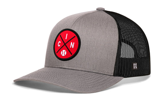 Cincinnati Trucker Hat | CIN X Baseball Snapback