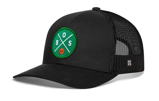 Boston Trucker Hat | BOS X Basketball Snapback