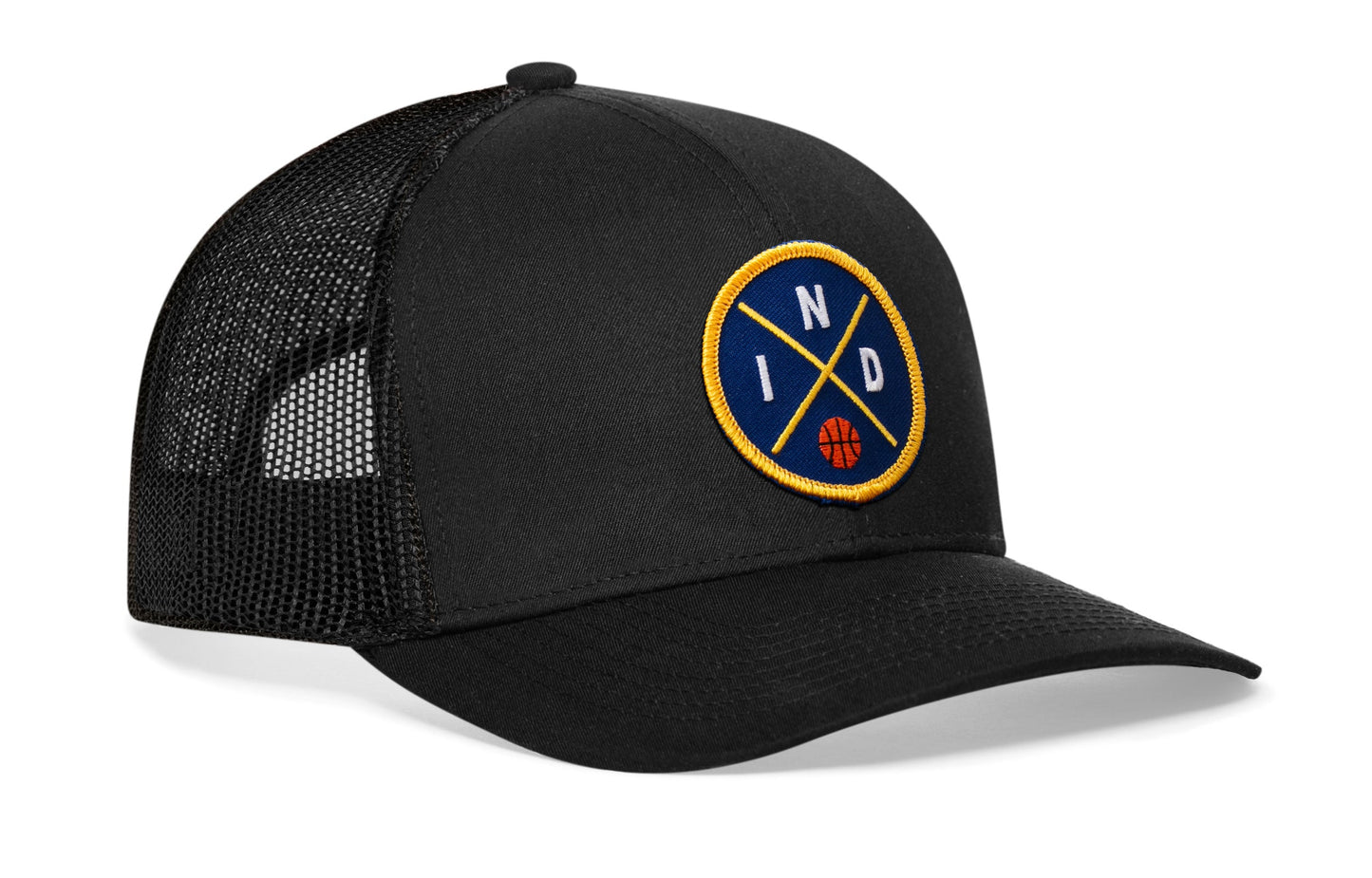 Indiana Trucker Hat | IND X Basketball Snapback