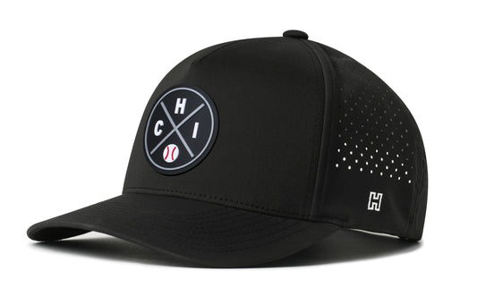 Chicago Baseball Performance 5-Panel Hat | Black CHI X Flexfit® Snapback
