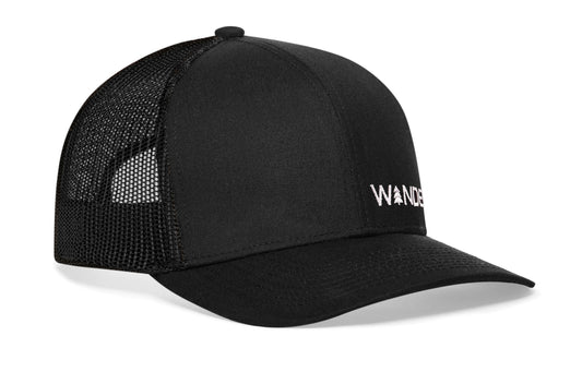 Wander Trucker Haka Hat Black Outdoors Snapback