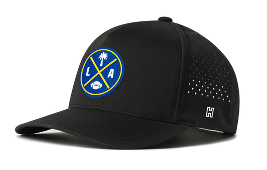 Los Angeles Football Performance 5-Panel Hat | Dark Blue LA X Flexfit® Snapback