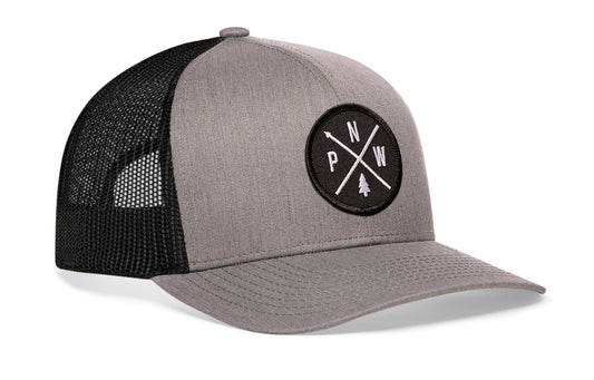 PNW Trucker Haka Hat Gray-Black PNW X Snapback