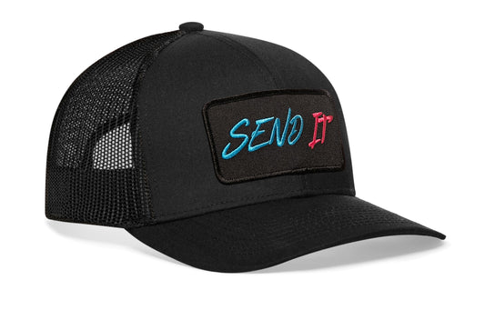 Send It Trucker Haka Hat Black Snapback
