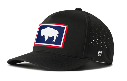 Wyoming Flag Performance 5-Panel Hat | WY Buffalo Flexfit® Snapback