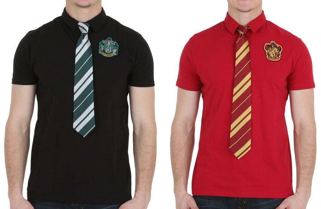 Harry Potter Hogwarts Crest Polo With Tie