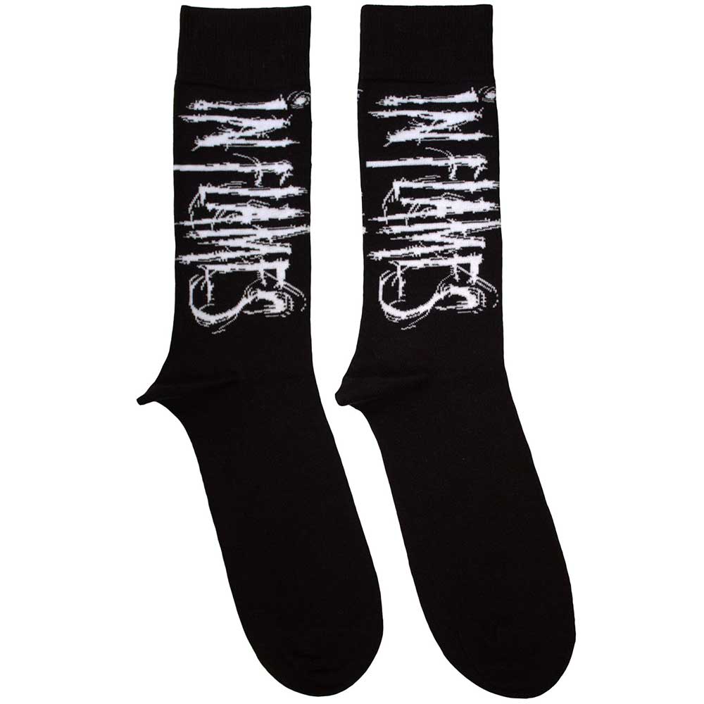 In Flames Logo Socks Black