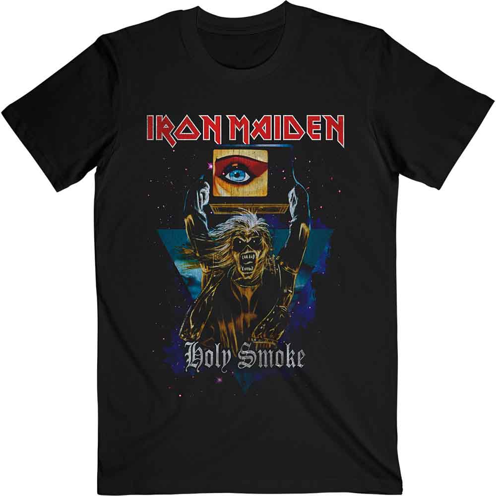 Iron Maiden Holy Smoke Space Triangle Mens T Shirt