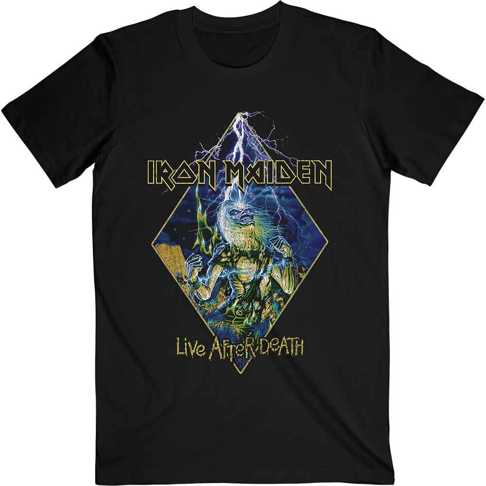 Iron Maiden Live After Death Diamond Mens T Shirt