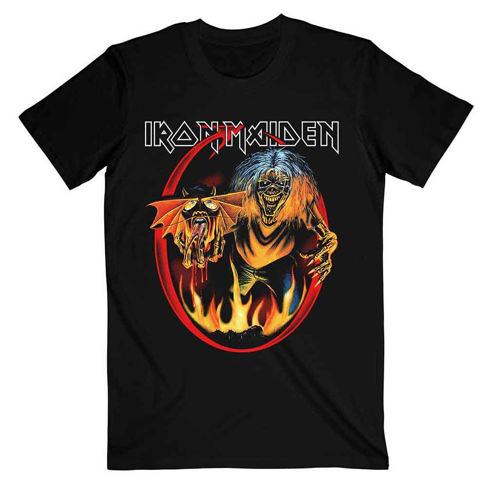 Iron Maiden Number Of The Beast Devil Tail Mens T Shirt
