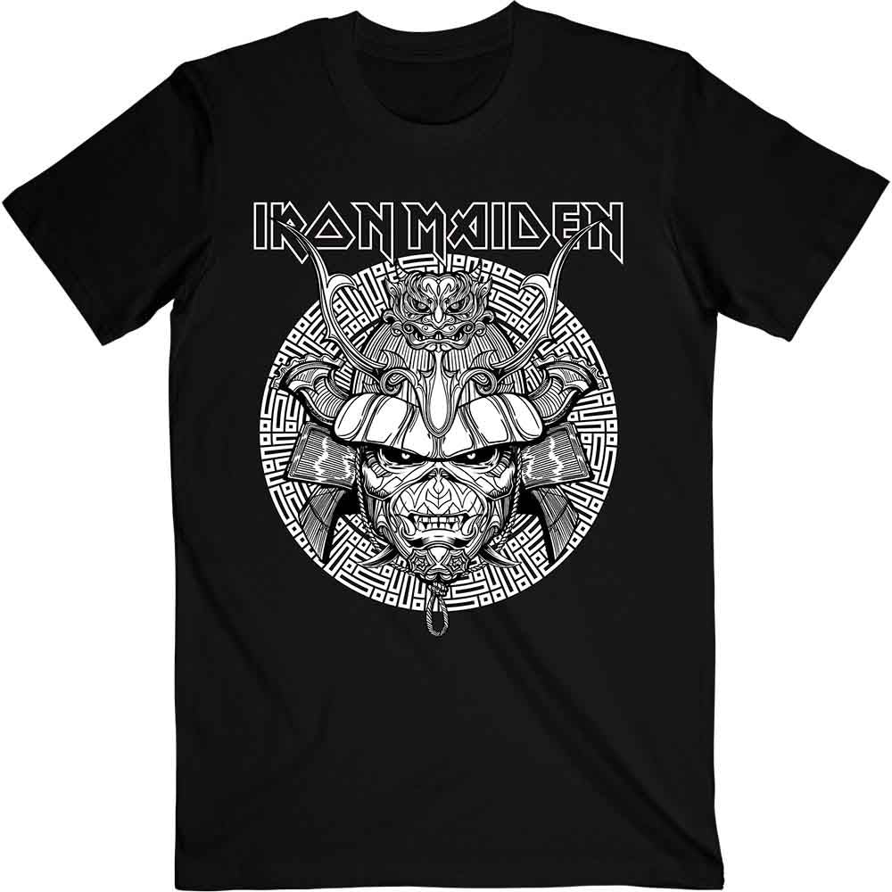 Iron Maiden Senjutsu Samurai Graphic White Mens T Shirt