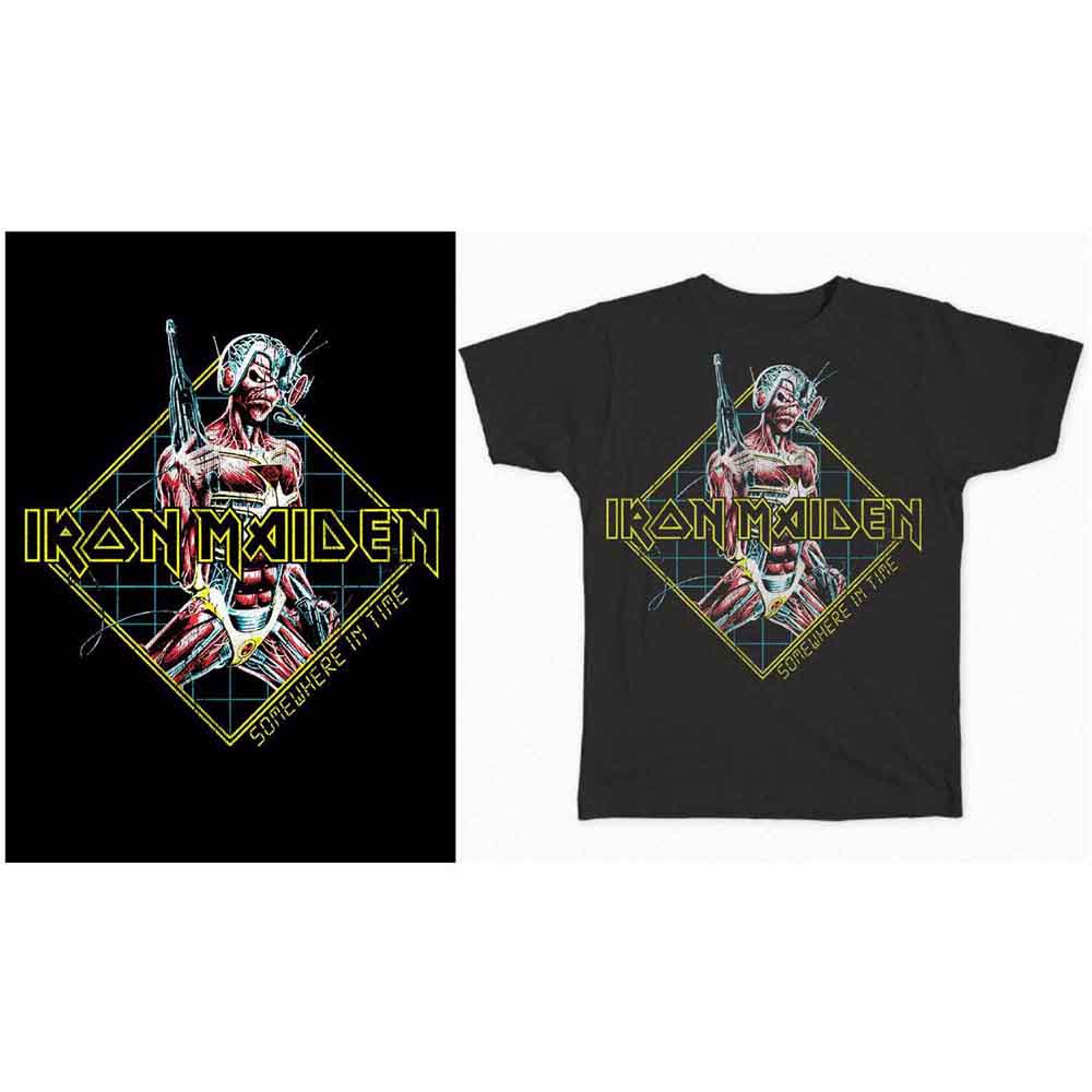Iron Maiden Somewhere in Time Diamond Mens T Shirt