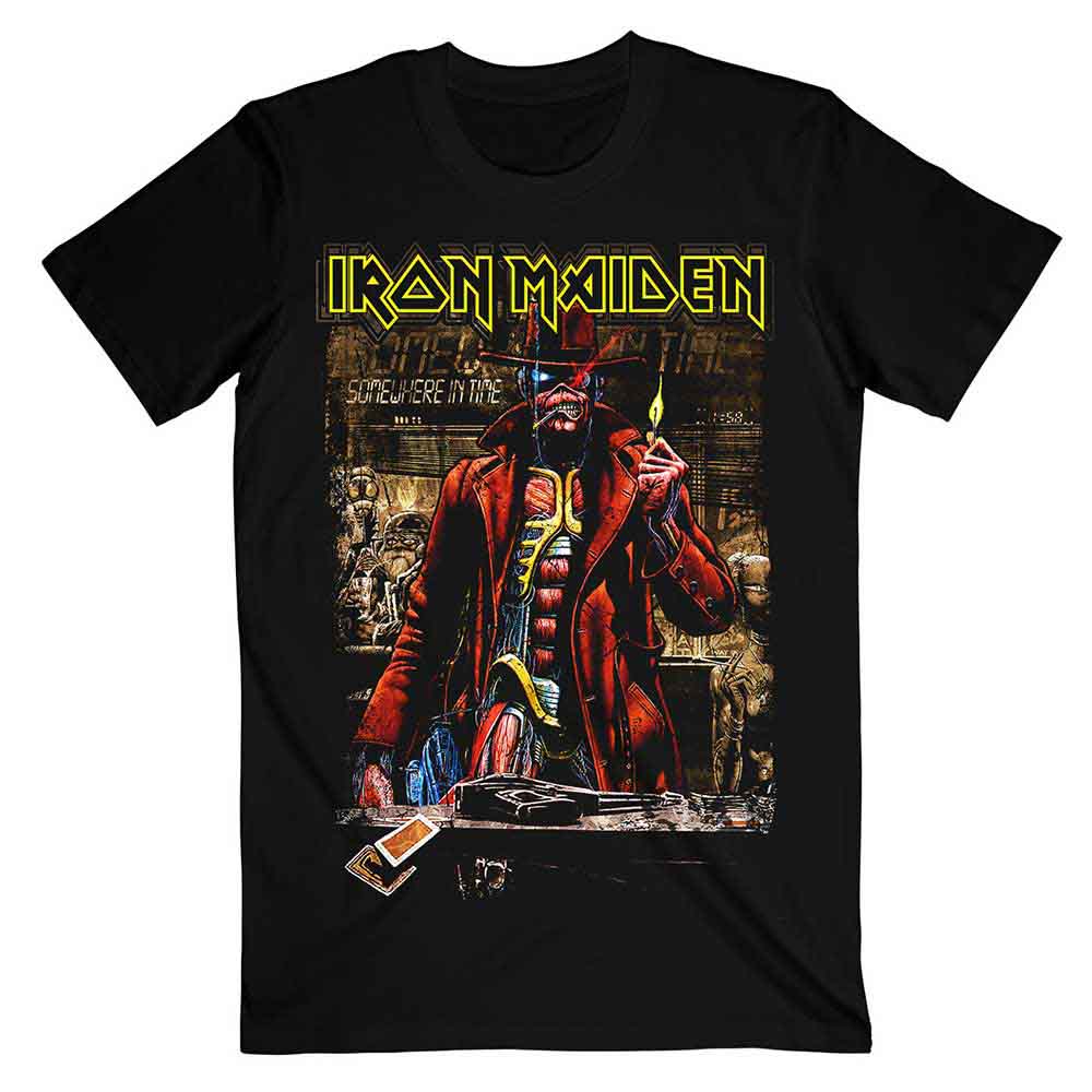 Iron Maiden Stranger Sepia Mens T Shirt