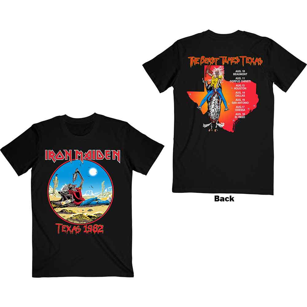Iron Maiden The Beast Tames Texas Mens T Shirt