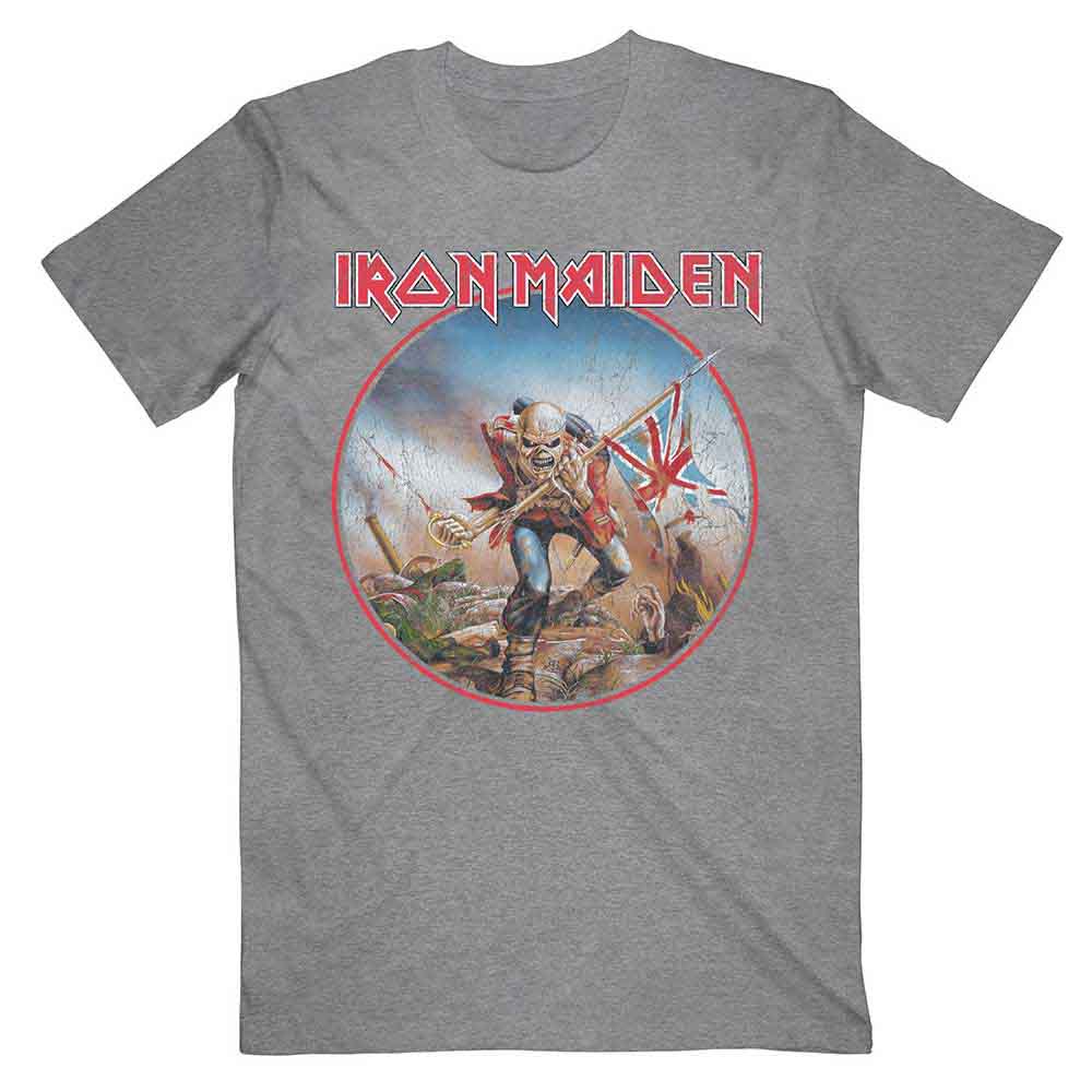Iron Maiden Trooper Vintage Circle Mens T Shirt