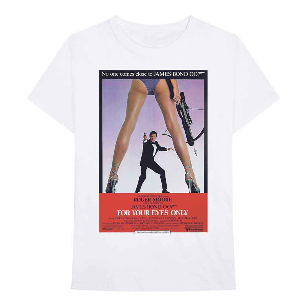 James Bond 007 For Your Eyes Poster Mens T Shirt